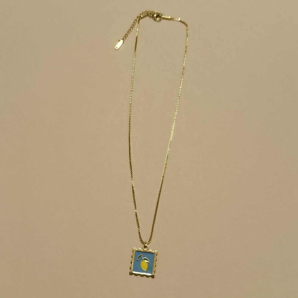 Lemon necklace S906 - Picture 2 of 4